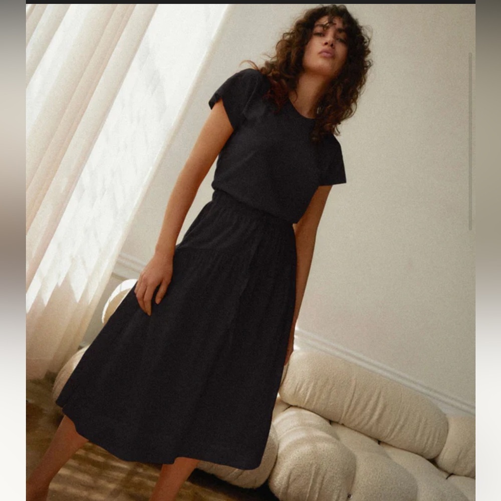 Nation LTD Azalia Dress Black Midi Dress - Picture 2 of 5